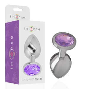 Intense Anal Toys anal plug with violet crystal, size M