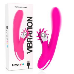 Diversia Haschen Vibrator met Parels 24 cm, Silicone Diversia Haschen Vibrator met Parels 24 cm, Silicone - Afbeelding 1