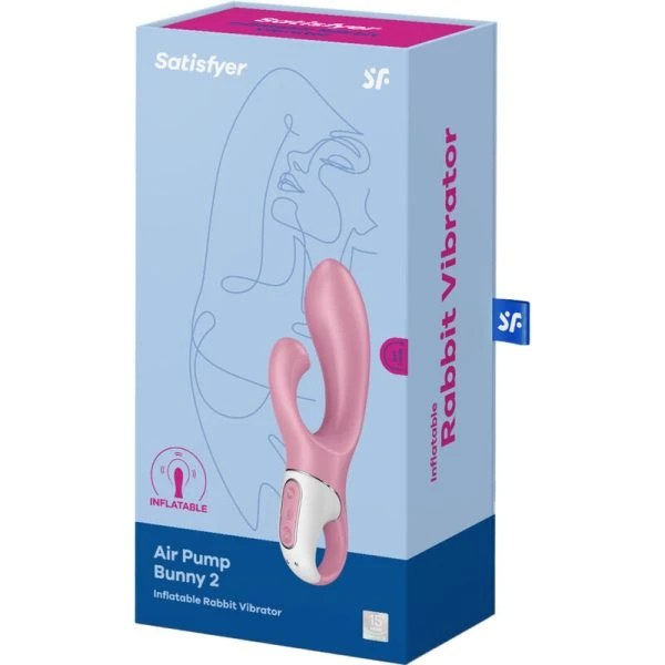 Satisfyer Vibrator Air Pump Bunny 2 aufblasbarer Rabbit-Vibrator Rosa