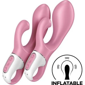 Satisfyer Vibrator Air Pump Bunny 2 opblaasbare Rabbit-vibrator Roze