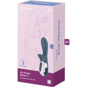 Satisfyer Vibrator Booty 2 opblaasbare anale vibrator, donkergrijs Satisfyer Vibrator Booty 2 opblaasbare anale vibrator, donkergrijs - Afbeelding 6