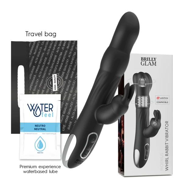 Brilly Glam Moebius Rabbit-Vibrator met Rotator en Watchme-afstandsbediening