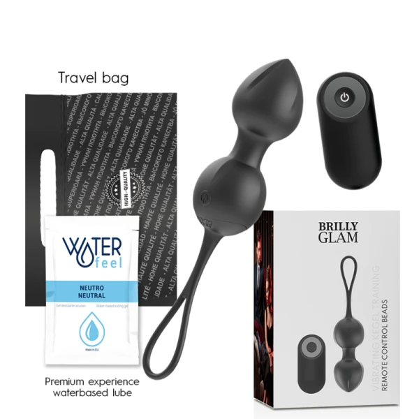 Brilly Glam Vibrating Kegel Beads Beckenbodentrainer mit Fernbedienung
