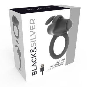 Black&silver Agron Ring 2.0 Vibrations-Penisring, Silikon Black&silver Agron Ring 2.0 Vibrations-Penisring, Silikon - Afbeelding 5