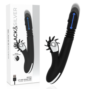 Black&silver Bunny Reed UP & Down Vibe Perlenvibrator, 24 cm Black&silver Bunny Reed UP & Down Vibe Perlenvibrator, 24 cm – Bild 1