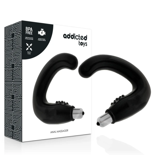 img_144837_d180d06989164a72c473bd96ea595422_1.png Addicted Toys Analvibrator Massager Zwart met Prostaatstimulatie