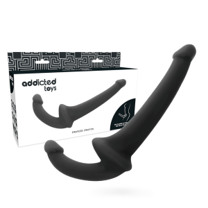 Addicted Toys Dildo zonder harnas met G-spot sonde zwart 26 cm Addicted Toys Dildo zonder harnas met G-spot sonde zwart 26 cm - Afbeelding 1