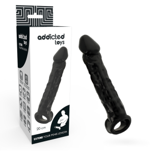 Addicted Toys Penisverlenging Zwart 20 cm Addicted Toys Penisverlenging Zwart 20 cm - Afbeelding 1