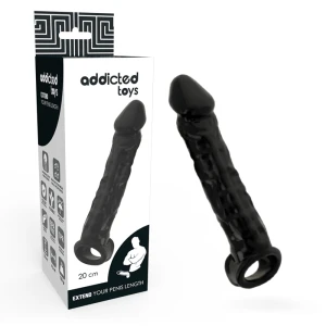 Addicted Toys Penisverlenging Zwart 20 cm