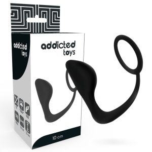 Addicted Toys Anaalplug met Penisring zwart Addicted Toys Anaalplug met Penisring zwart - Afbeelding 1