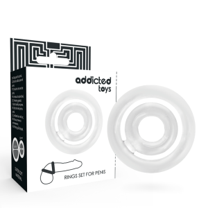 Addicted Toys Penisring-Set Potenz-C-Ring klar Addicted Toys Penisring-Set Potenz-C-Ring klar – Bild 1