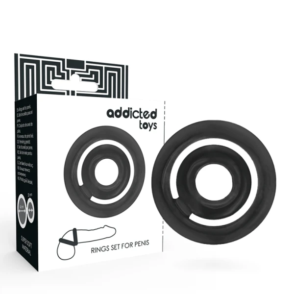 Addicted Toys Potenz-C-Ring Penisring schwarz