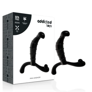 Addicted Toys Prostatastimulator Analplug mit TPR, 11,3 cm Länge, schwarz