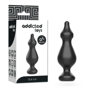 Addicted Toys Analplug aus Silikon 13,6 cm schwarz