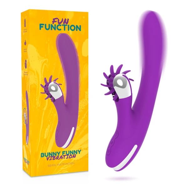 img_144998_816bd67fbf11fd8d2ee92d3f74148d72_1.png FUN Function Bunny Funny Vibration 2.0 Clitorisstimulator met flexibele kop, 240 mm
