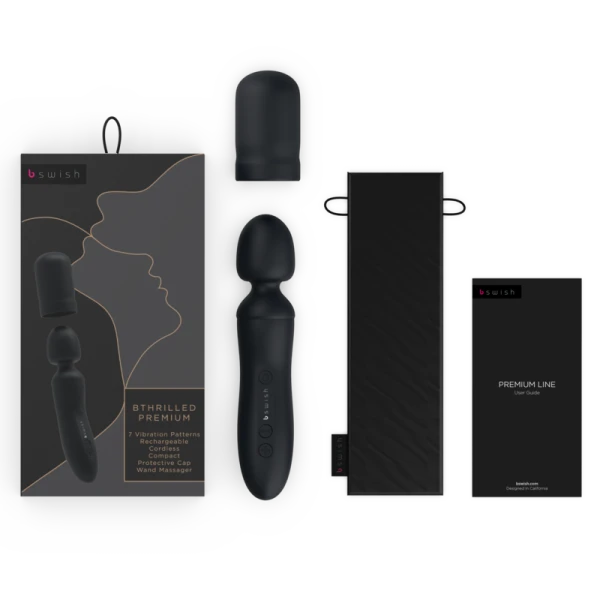 B Swish Bthrilled Premium Magische Staf Vibrator Zwart