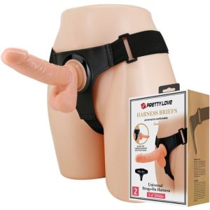 Harness Collection Pretty Love Universele Harness met Dildo Tom Naturel Harness Collection Pretty Love Universele Harness met Dildo Tom Naturel - Afbeelding 1