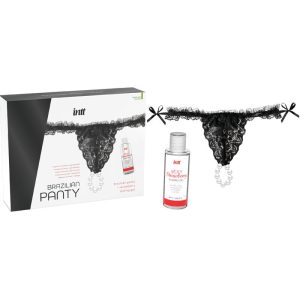 Intt Releases Braziliaans slipje met parels en glijmiddel 50 ml Intt Releases Braziliaans slipje met parels en glijmiddel 50 ml - Afbeelding 3