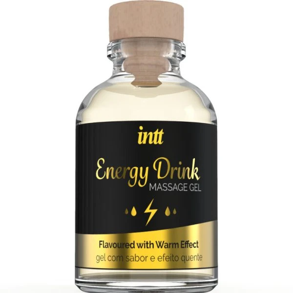 Intt Massage & Oral SEX Massagegel mit Energy-Drink-Aroma und Wärmeeffekt, 30 ml
