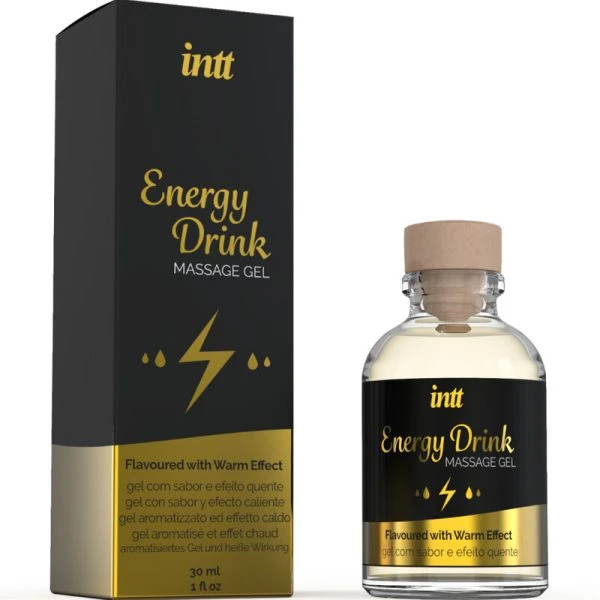 Intt Massage & Oral SEX Massagegel mit Energy-Drink-Aroma und Wärmeeffekt, 30 ml