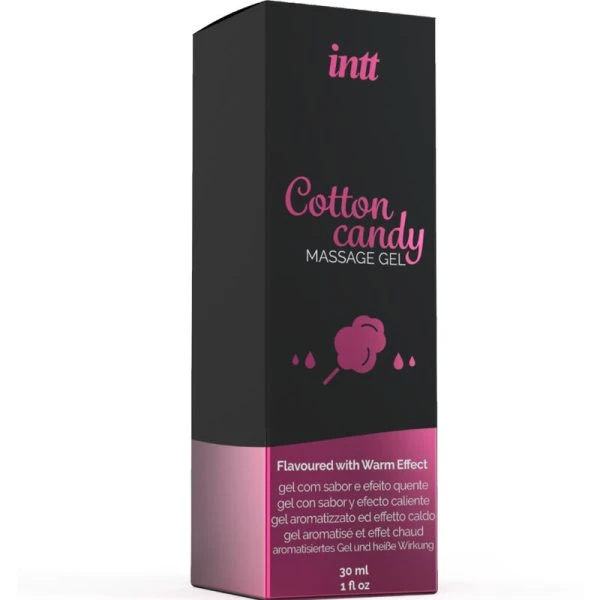 Intt Massage & Oral SEX Massagegel met suikerspin-smaak en warmte-effect, 30 ml