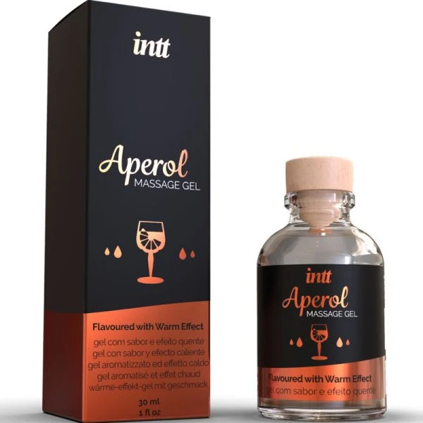 Intt Massage & Oral SEX Massagegel met Aperol-smaak en warmte-effect