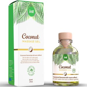 Intt Vegan Line Massagegel mit Kokosgeschmack und wärmender Wirkung 30 ml – Bild 2
