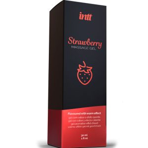 Intt Massage & Oral SEX Massagegel mit wärmendem Effekt Erdbeergeschmack 30 ml – Bild 3