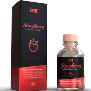 Intt Massage & Oral SEX Massagegel mit wärmendem Effekt Erdbeergeschmack 30 ml – Bild 2