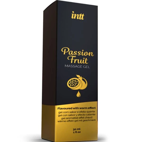 Intt Massage & Oral SEX Massagegel mit Passionsfruchtgeschmack und Wärmeeffekt 30 ml
