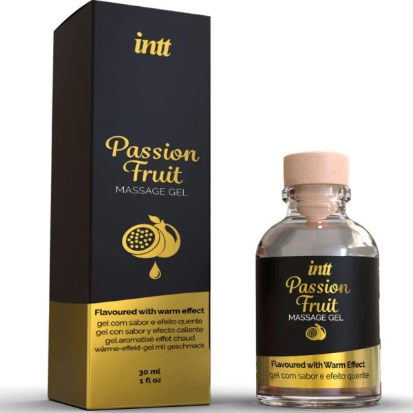 Intt Massage & Oral SEX Massagegel mit Passionsfruchtgeschmack und Wärmeeffekt 30 ml