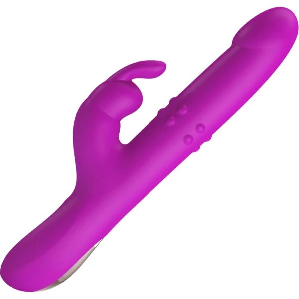 High Tech Pretty Love Reese Vibrator met rotatie- en stootfunctie, paars