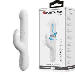 High Tech Pretty Love Reese Vibrator with Silver Rotation