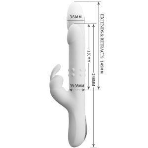 High Tech Pretty Love Reese Vibrator met zilveren rotatie High Tech Pretty Love Reese Vibrator met zilveren rotatie - Afbeelding 5
