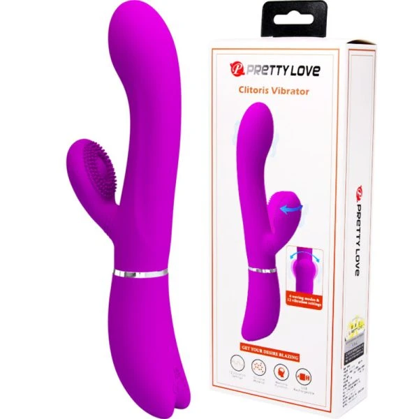 High Tech Pretty Love Clitorisvibrator met likfunctie, paars