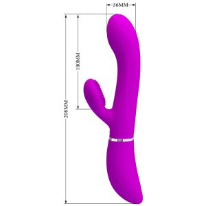 High Tech Pretty Love Clitorisvibrator met likfunctie, paars High Tech Pretty Love Clitorisvibrator met likfunctie, paars - Afbeelding 4