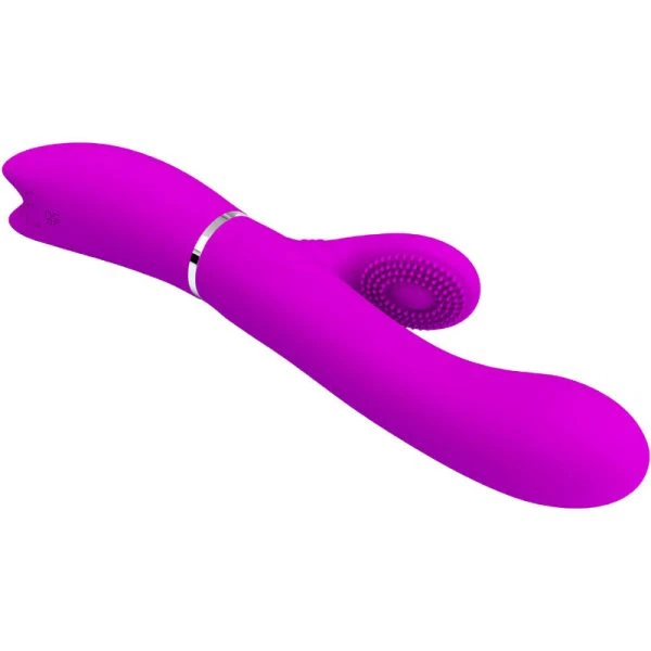 High Tech Pretty Love Clitorisvibrator met likfunctie, paars