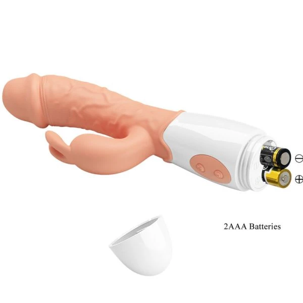 High Tech Pretty Love Paashaasvibrator met Clitorisstimulator vleeskleur