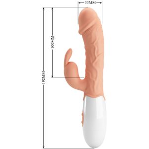 High Tech Pretty Love Paashaasvibrator met Clitorisstimulator vleeskleur High Tech Pretty Love Paashaasvibrator met Clitorisstimulator vleeskleur - Afbeelding 7