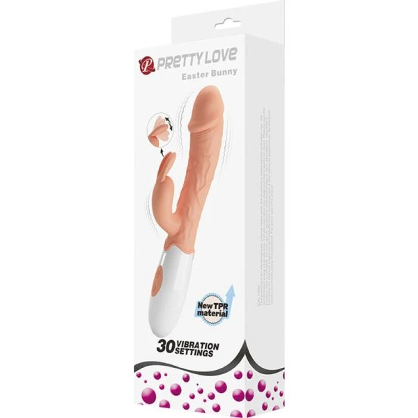 High Tech Pretty Love Paashaasvibrator met Clitorisstimulator vleeskleur