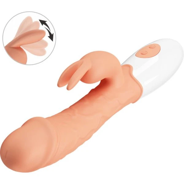 High Tech Pretty Love Paashaasvibrator met Clitorisstimulator vleeskleur