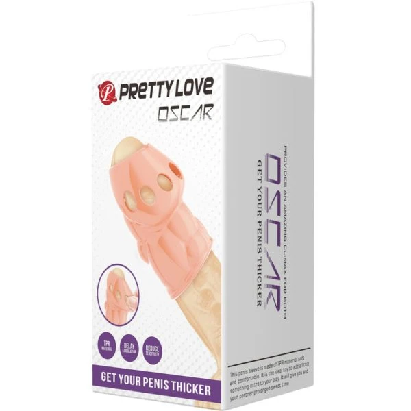 FOR HIM Pretty Love Oscar Natuurlijke Penisverdikker van TPR, huidskleur