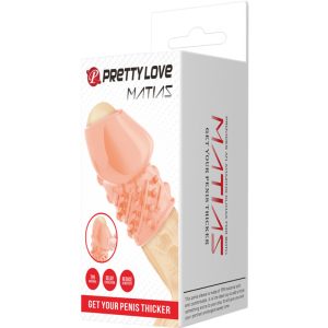 FOR HIM Pretty Love Matias Penishülle aus TPR, hautfarben – Bild 9