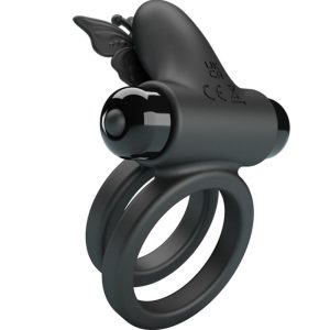 FOR HIM Pretty Love Dubbele Vibratorring met Stimulator, Siliconen FOR HIM Pretty Love Dubbele Vibratorring met Stimulator, Siliconen - Afbeelding 4