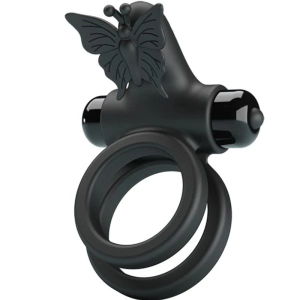 FOR HIM Pretty Love Dubbele Vibratorring met Stimulator, Siliconen
