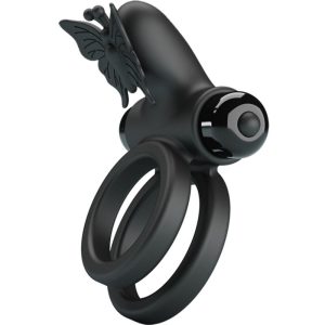FOR HIM Pretty Love Dubbele Vibratorring met Stimulator, Siliconen FOR HIM Pretty Love Dubbele Vibratorring met Stimulator, Siliconen - Afbeelding 5