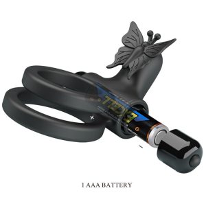 FOR HIM Pretty Love Dubbele Vibratorring met Stimulator, Siliconen FOR HIM Pretty Love Dubbele Vibratorring met Stimulator, Siliconen - Afbeelding 8
