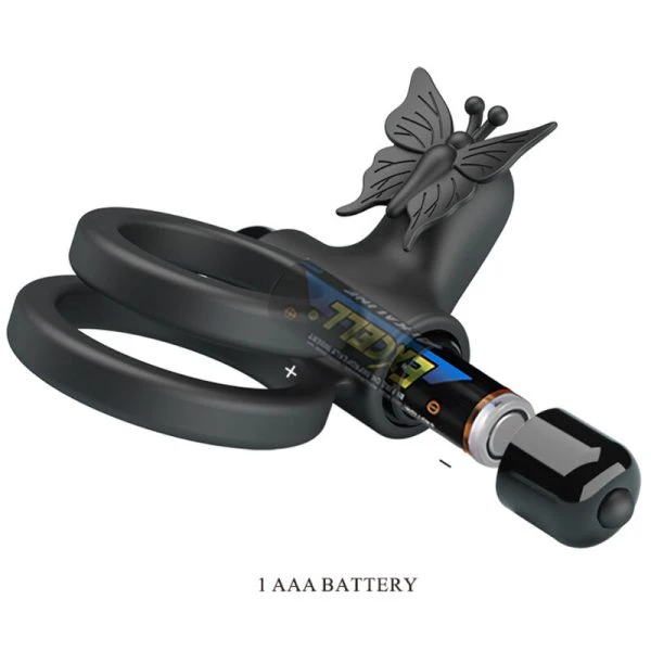 FOR HIM Pretty Love Dubbele Vibratorring met Stimulator, Siliconen