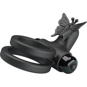 FOR HIM Pretty Love Dubbele Vibratorring met Stimulator, Siliconen FOR HIM Pretty Love Dubbele Vibratorring met Stimulator, Siliconen - Afbeelding 6