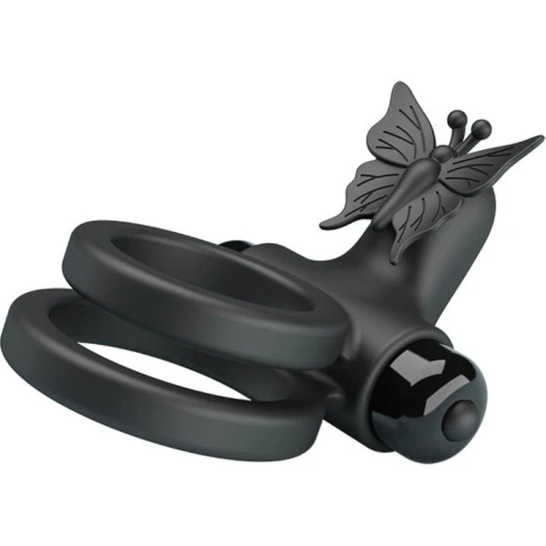 FOR HIM Pretty Love Dubbele Vibratorring met Stimulator, Siliconen